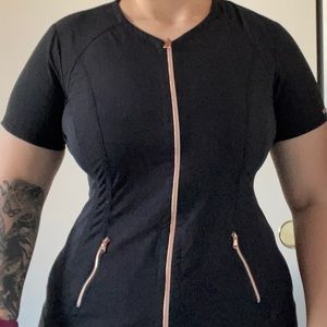 Cherokee Statement Small Black Scrub Top